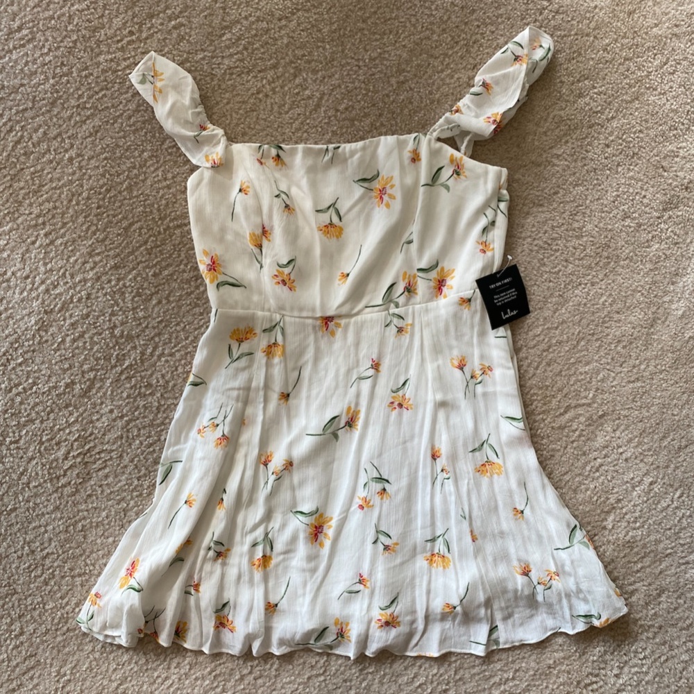 NWT Lulus Off-Shoulder Floral Sundress - XL
